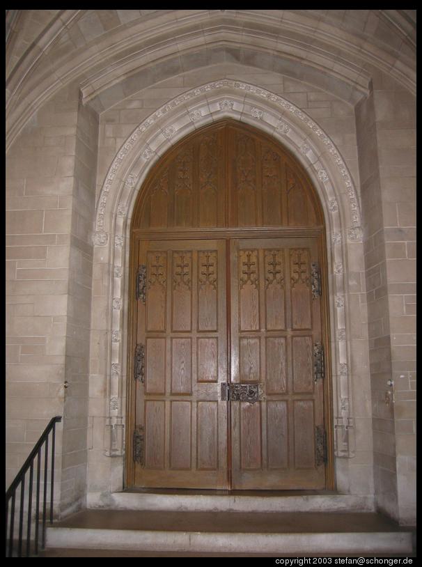 dining hall door, Old Graduate College, Princeton, NJ