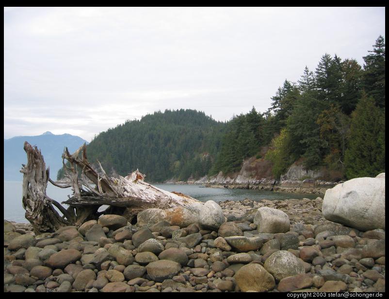 Beach on the way to Whistler